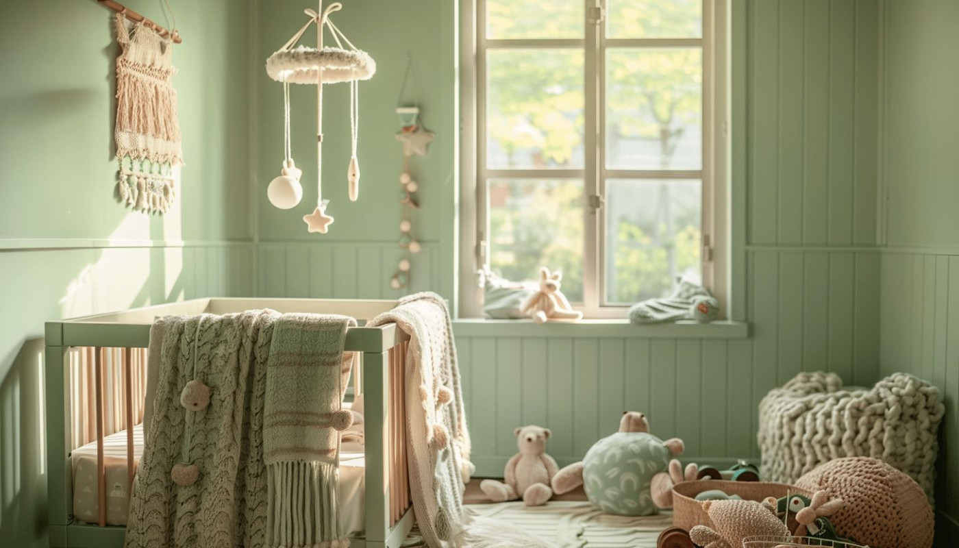 Créer une ambiance sereine avec une chambre de bébé en vert